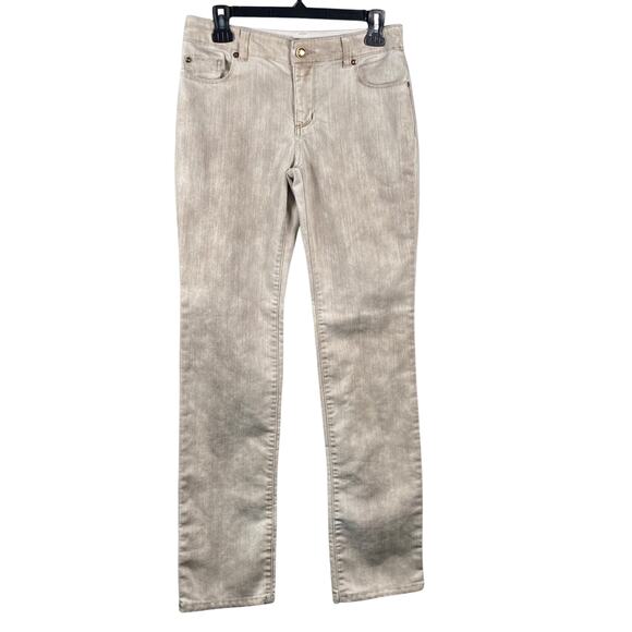 Chico's Denim - Chico's Platinum Denim Jeans Women's 00 30x31 Ultimate Fit Slim Leg Brown